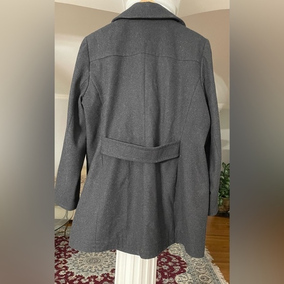 Forecaster of Boston women’s Charcoal gray Double- Breast Pea coat size 16 - Picture 2 of 7